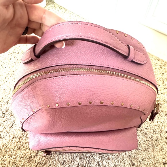 Coach Campus Rose Pink Pebble Leather Back with Gold Rivets - Picture 9 of 11